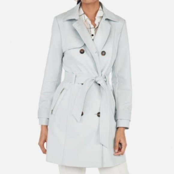 express double breasted trench coat